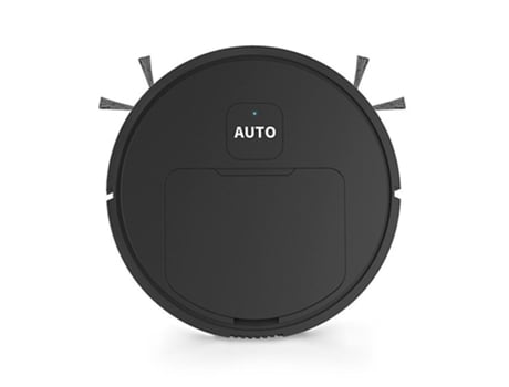 3 en 1 Smart Broom Robot Aspirador Lazy Sweeper Robot, negro A