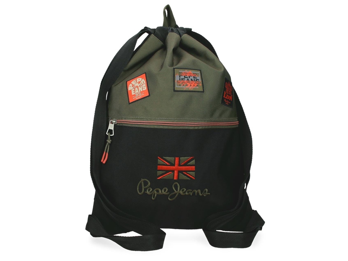 Bolsa de gimnasio Ponder poliéster caqui Pepe Jeans