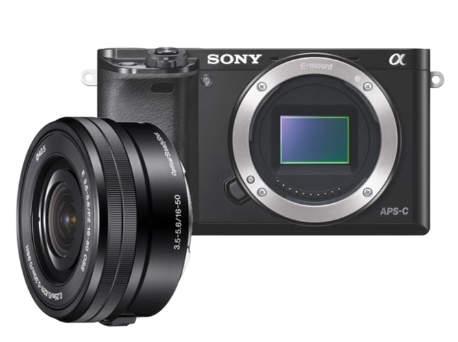 Mirrorless Sony A6000+1650mm negro 24.3 mp sensor apsh iso 100 25600 evil alpha ilce6000l 1650 wifi nfc con objetivo 6000 a6000 de 24 pantalla 3 estabilizador full 16 50 1650mm f3.55.6 selp1650