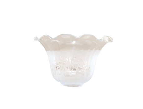 Tulipa de cristal GRANADA mate 10x17cm boca de 5cm