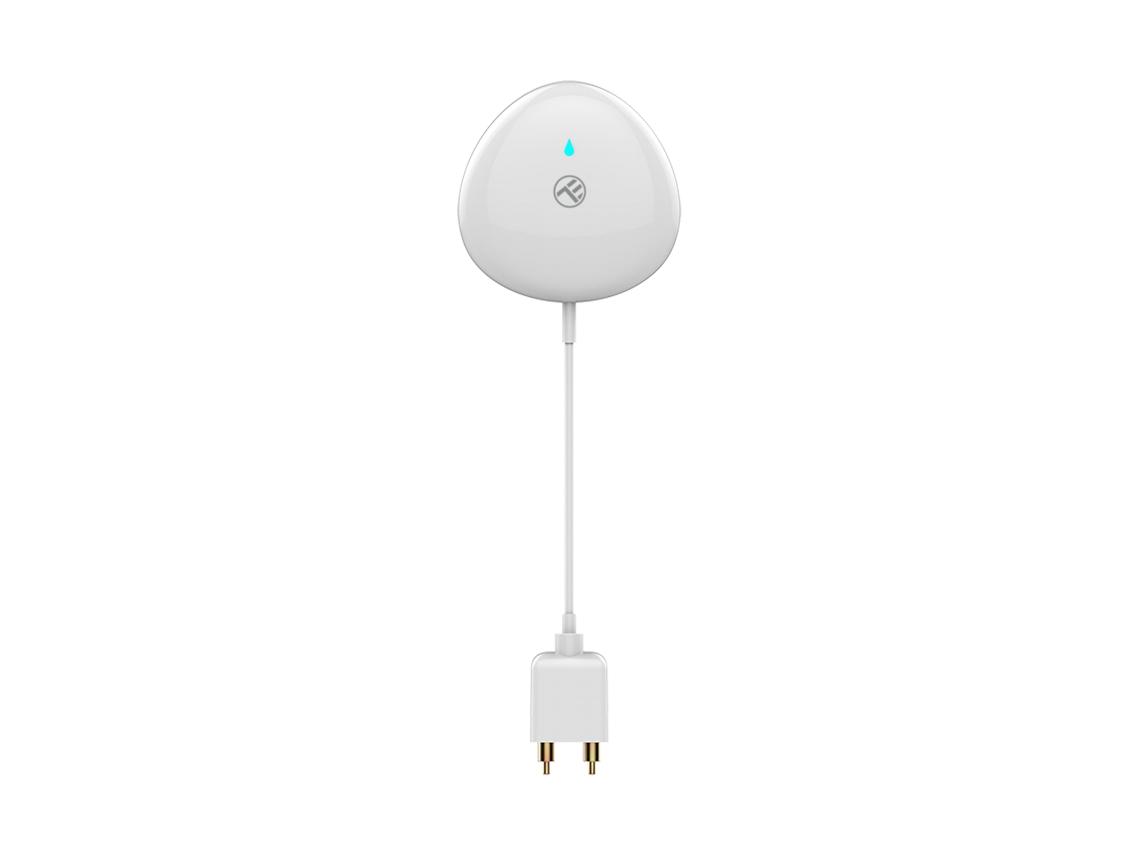 Sensor de inundación WiFi inteligente Tellur, AAA, blanco