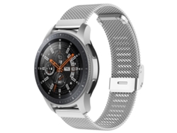 Bracelete Para Samsung Galaxy Watch 7/fe/6/5/4 - Metal Com Fivela Milanês - Prata
