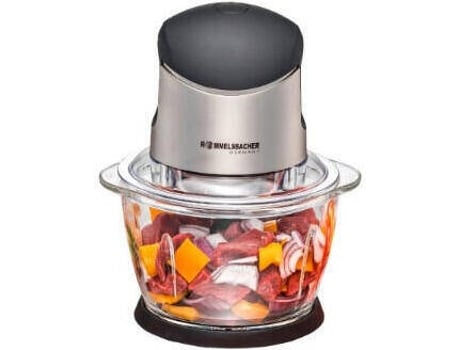 ROMMELSBACHER Mz 400 Picadora de alimentos eléctrica 1 L Negro Acero inoxidable 400 W