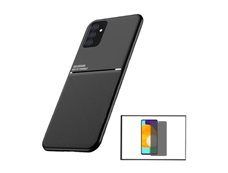 Kit Carcasa Trasera Magnética Anti Choque + Protector de Pantalla Cristal Templado GORILASGLASS Anti-Spy para Samsung Galaxy M52 5G