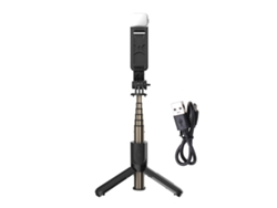 Trípode plegable de Monopod del palillo de Selfie con el obturador llevado de la luz de terraplén teledirigido ALLINLESS