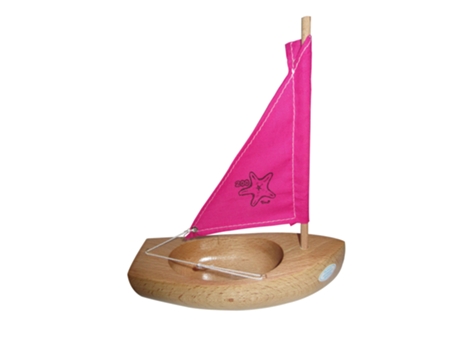 Barco TIROT (Madera - Rosa - 17 cm)