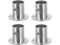 Soportes Acero Inoxidable Rieles Armario 4 Piezas Resistentes Reforzados Dormitorios Cocinas