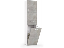 Armario DMORA Gris (Aglomerado de Melamina - 45x195x32 cm)