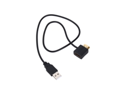 Adaptador Hdmi Macho A Hembra Con Cable De Alimentación Usb 2.0, Cable Hdmi De 50 Cm.