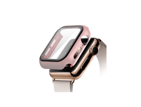 Tapa Protectora de Cristal para Apple Watch Series 9 Aluminio 45Mm Rosa