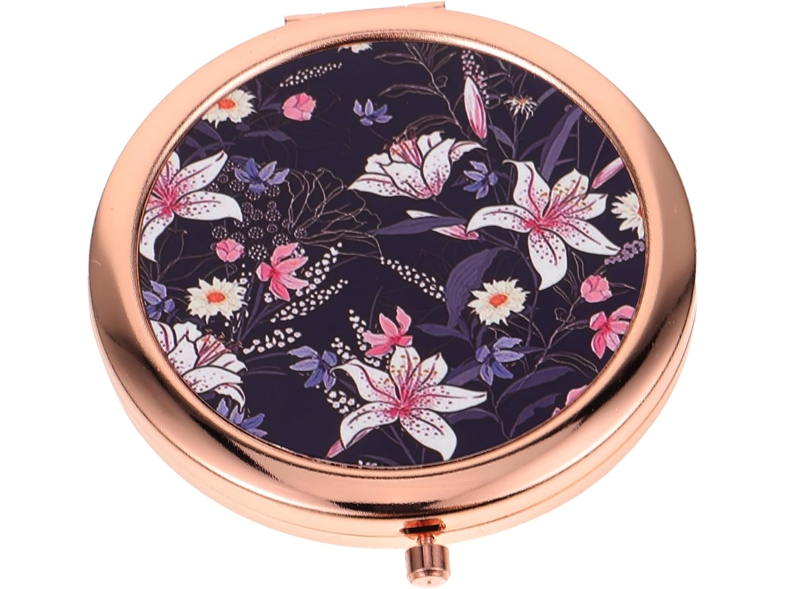 Miroir De Maquillage Compacto Pliable Double Face De Poche Léger Élégant Para Sac À Main Cadeau Femme