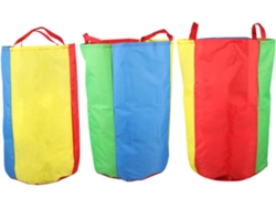 Juego de 3 bolsas de compra coloridas para uso exterior.