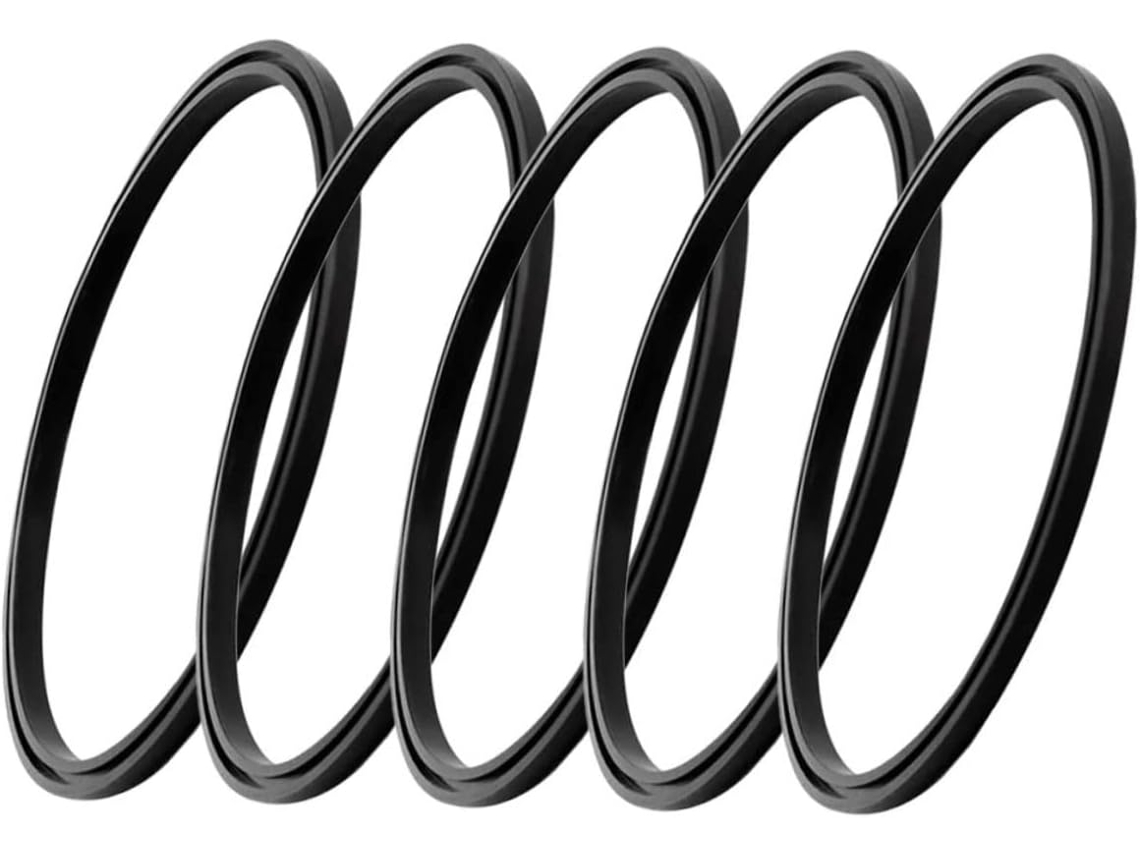Juego de 5 anillos de sellado de silicona para botellas, repuesto Slowmoose