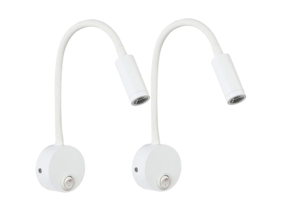 Aplique De Pared Led De 2 Piezas, Luz Blanca Cálida, Luminaria De Pared