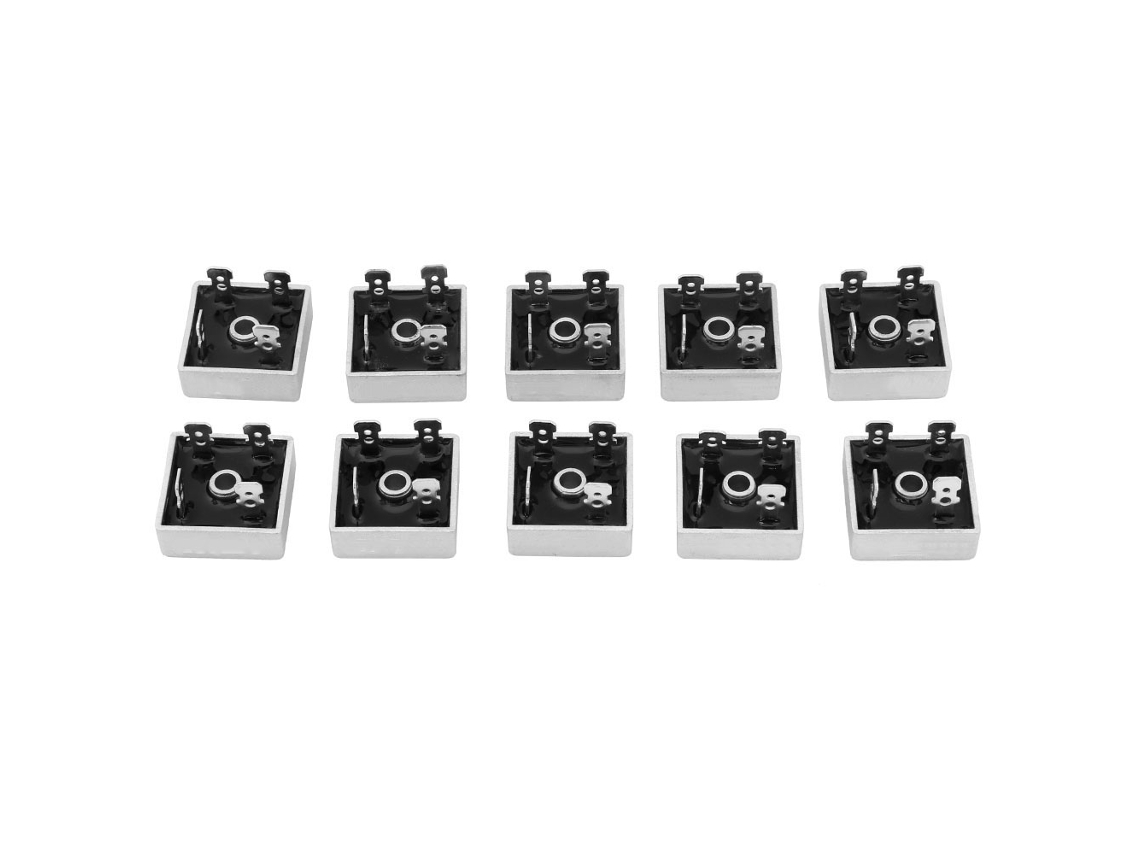Veloriskku-10 Peças Puente Rectificador De Silício Kbpc3510 35a 1000v Caja De Metal Componentes Electrónicos