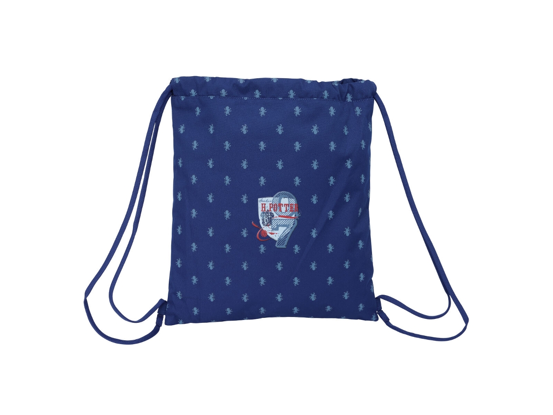 Mochila con cordón azul marino del Capitán Harry Potter 35 X 40 X 1 cm