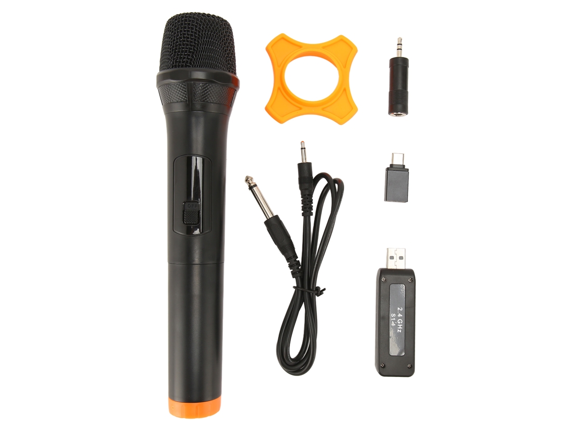 Micrófono Portátil Inalámbrico Usb De Bobina Móvil De 2,4 Ghz Para Karaoke, Canto Y Discurso.