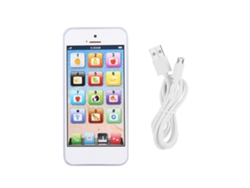 Ats-juguete Teléfono Móvil Recargable Para Niños Con Aprendizaje Inteligente (blanco)
