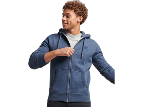 Sweatshirt para Hombre SUPERDRY (S - Algodón - Azul)