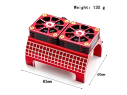 Disipador De Motor Con Doble Ventilador De Enfriamiento Para Coche Rc Big X 8s Kraton 1717 4985 Sr-22 Piezas Rc