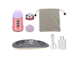 Escova De Limpeza Facial Elétrica Com Compressão Quente E Fria (rosa)