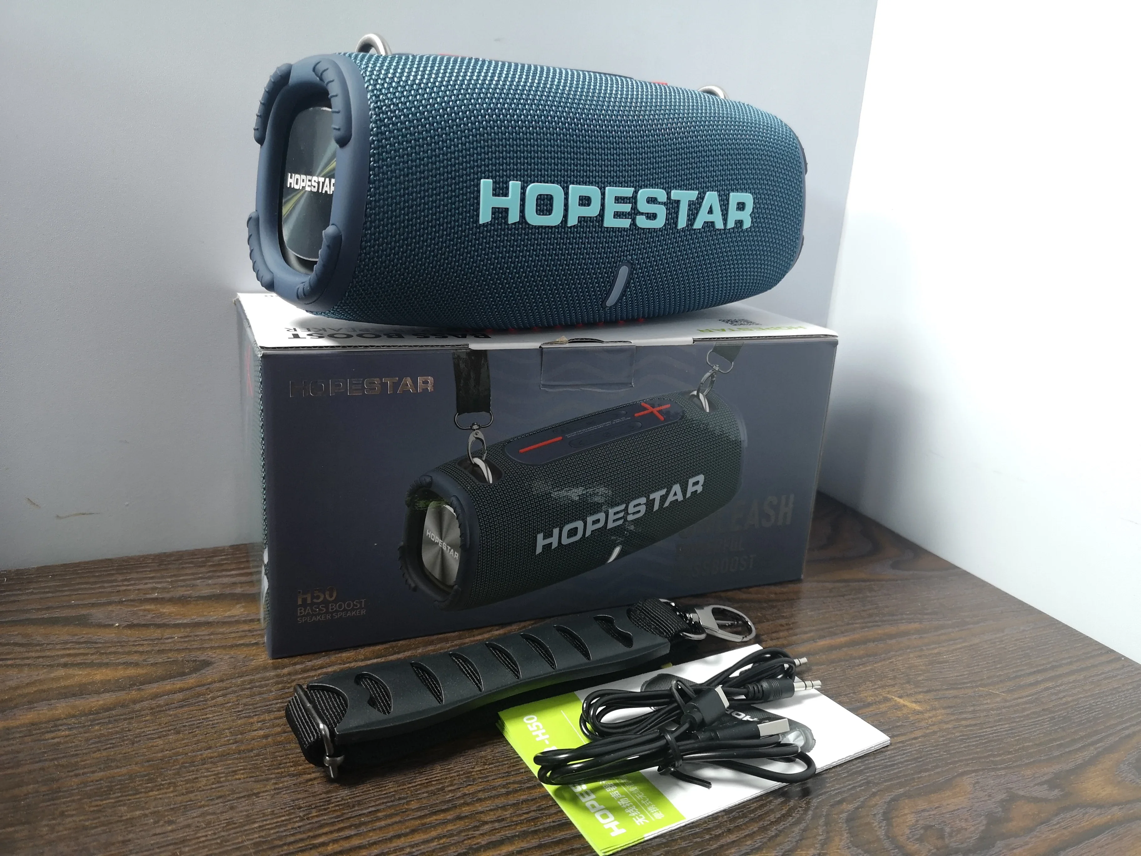 Altavoz Bluetooth De 20 W (azul), Reproductor De Mp3 (tws/tf/aux)