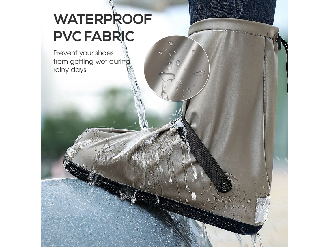 Cubrezapatos Impermeables Con Reflectores Ajustables Para Ciclismo, Acampada Y Senderismo.