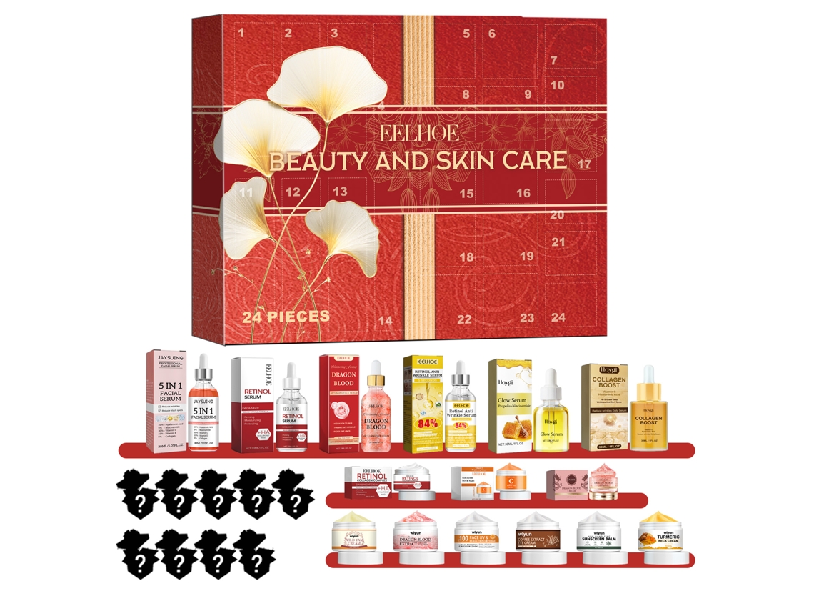 Caja sorpresa de belleza con 24 compartimentos