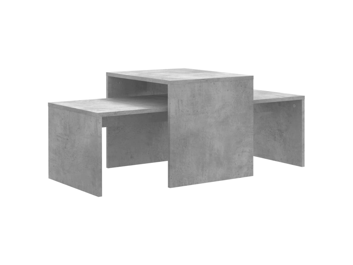 Maison Exclusive - Mesa De Centro Madera Contrachapada Gris Hormigón 100x48x40 Cm