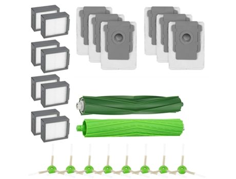 Ad-24 piezas de repuesto compatibles con Irobot Roomba I7 E5 E6 I3 accesorios para aspiradoras Kit cepillo filtro bolsa de polvo