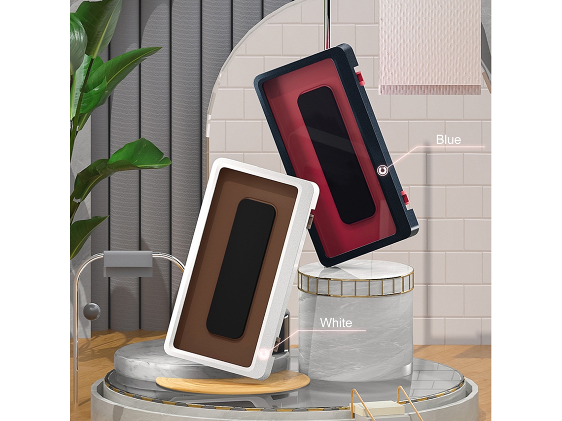 Soporte de pared impermeable para teléfono con pantalla táctica