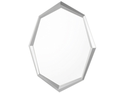 Espejo BELIANI Oeno de MDF Plateado 66x7x91
