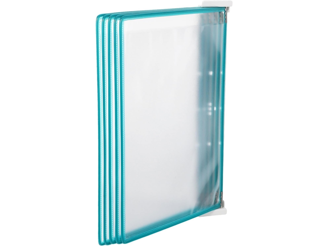 Soporte De Pared De Plástico Verde Para Documentos, 5 Páginas, Formato A4, Con Función De Cambio Rápido De Página.