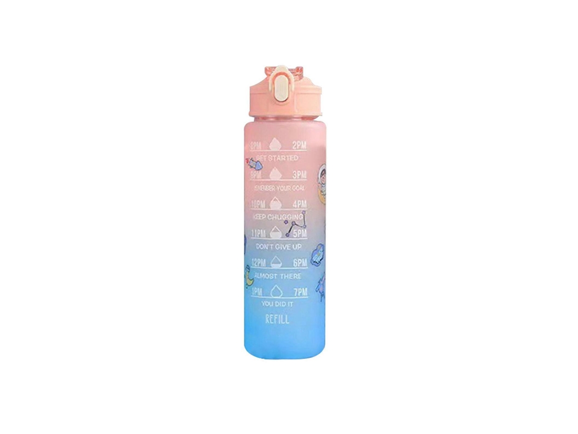 Botella De Agua Deportiva Motivacional, Tetera De Viaje A Prueba De Fugas Para Deportes Al Aire Libre Rosewell