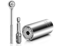 2026-llave De Entrada Universal 7-19mm Herramienta Multifuncional Acero De Aleación Para Reparación Con Mango Y Adaptador
