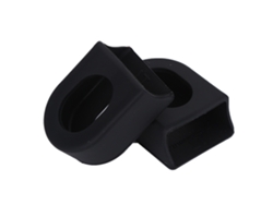 1 par de protectores de brazos para ciclismo, capa suave, accesorios de protección, color negro.