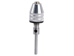 Adaptador de portabrocas sin llave para atornillador de impacto, 3 mordazas, 1/8 de pulgada, 0,3-3,4 mm, plateado