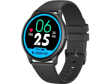 VEANXIN Reloj Inteligente IP68 Reloj Redondo Impermeable-Negro
