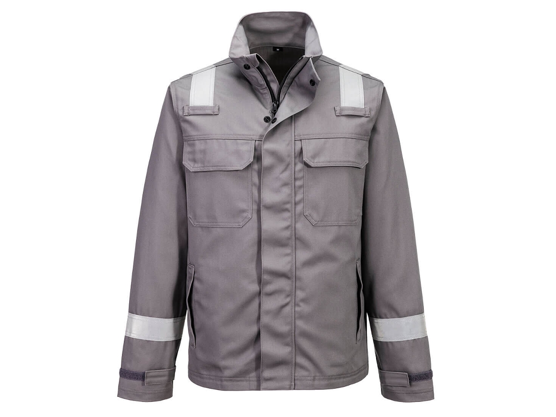 Chaqueta Resistente A La Llama Y Productos Químicos Para Trabajo Gris / Xl