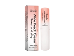 Bálsamo perfumado sólido aromático con aroma a melocotón blanco cremoso.