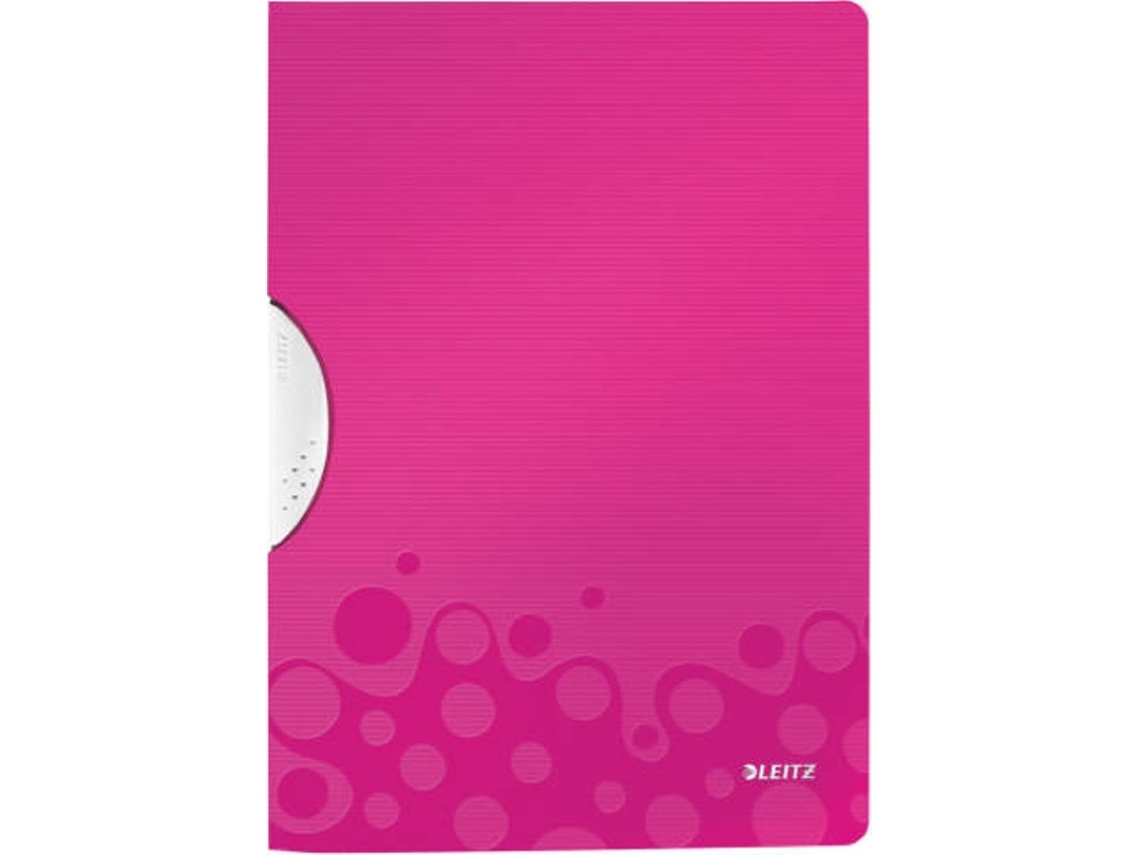 Cubierta con clip LEITZ WOW Rosa (A4 - Capacidad: 30 hojas)