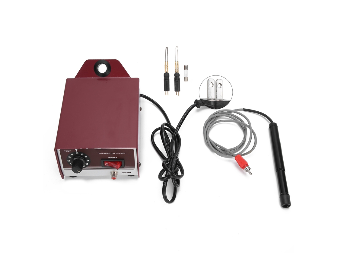 Máquina de soldar cera eléctrica ajustable para la fabricación de joyas, 110 V, enchufe USB.