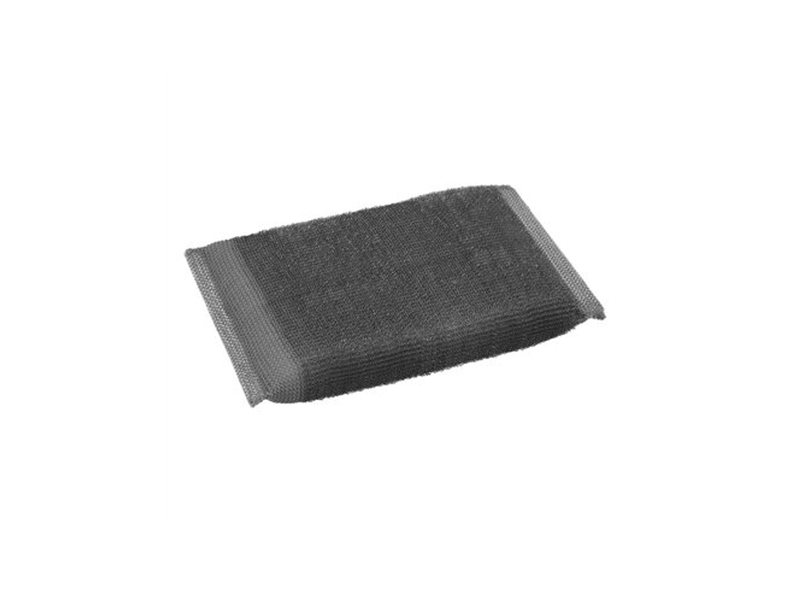 Estropajo de malla Wolfpack Linea Profesional con relleno de espuma, 9 x 13,5 cm, gris (superabrasivo)