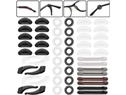 Yougang26 Pairs Anti-Slip Silicone Gafas Hook Para La Ear Grab Adhesive Gafas Nose Cushions Rosewell