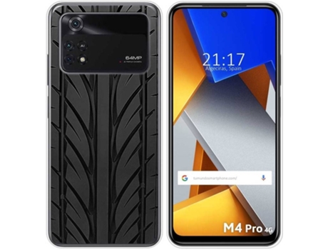 Carcasa para Xiaomi Poco M4 Pro 4G TUMUNDOSMARTPHONE Dibujos Neumatico Multicolor