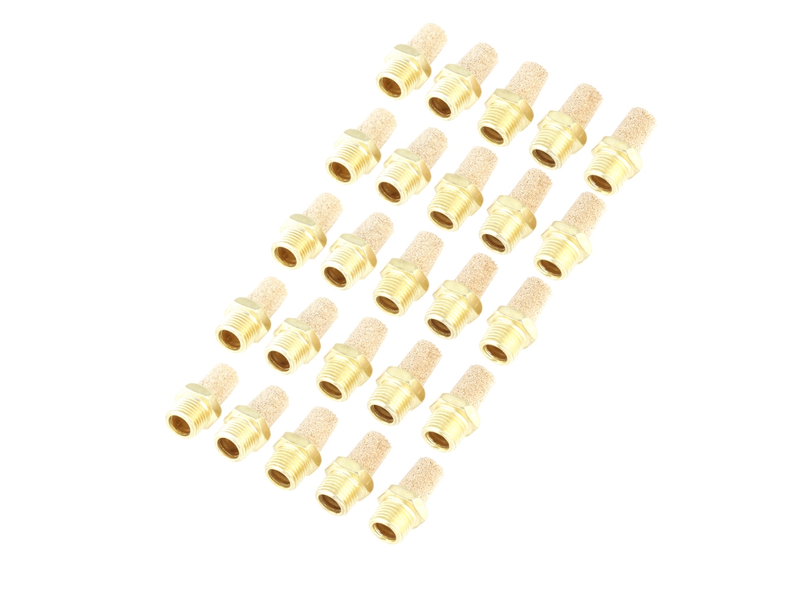 25 Piezas/juego Filtro Silenciador De Escape Neumático Rosca Externa G1/8