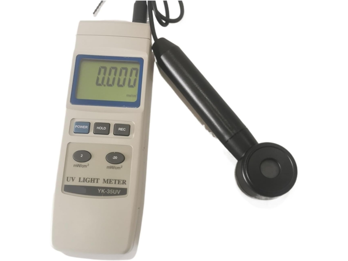 Medidor De Lux Digital, Fotómetro, Analizador De Luz Uv Yk-35. Radiación Uv.