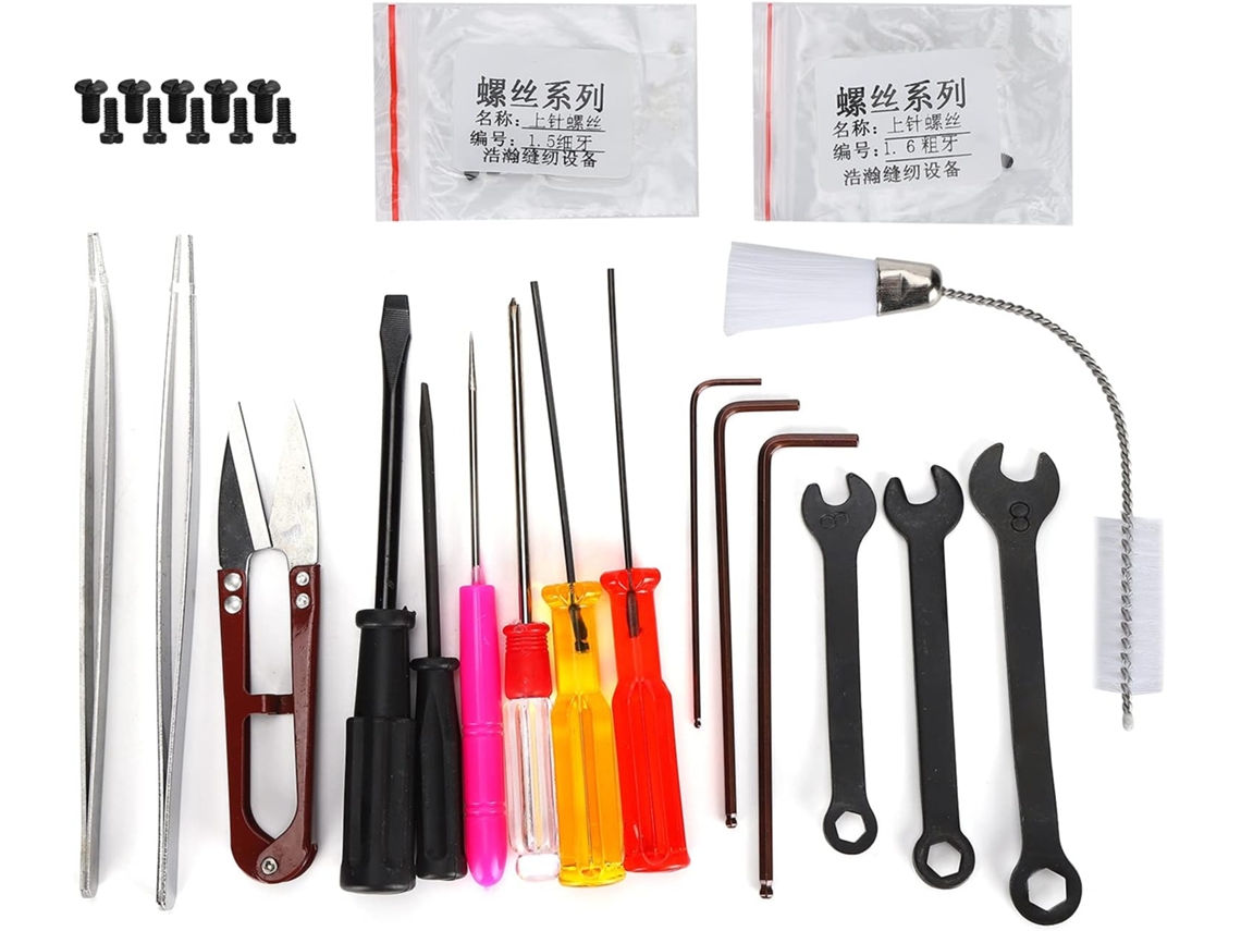 Kit de herramientas de reparación para máquina de coser overlock Gokoco.