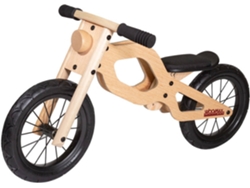 Bicicleta sin Pedales WOOMAX Madera Classic 12" (Edad Mínima: 2 Años - 92 x 39 x 47 cm)