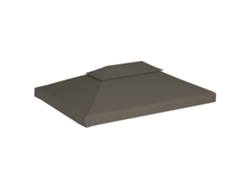 Cubierta para cenador de 2 niveles, 310 g/m², 4 x 3 m, gris parduzco, Wsd353823 Lovely Home